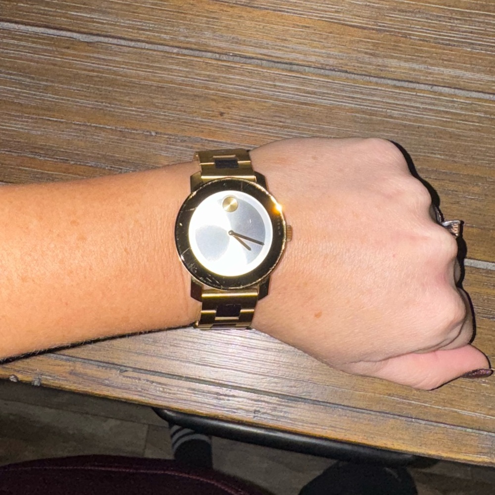Movado Bold Gold and Silver Watch - Picture 4 of 5